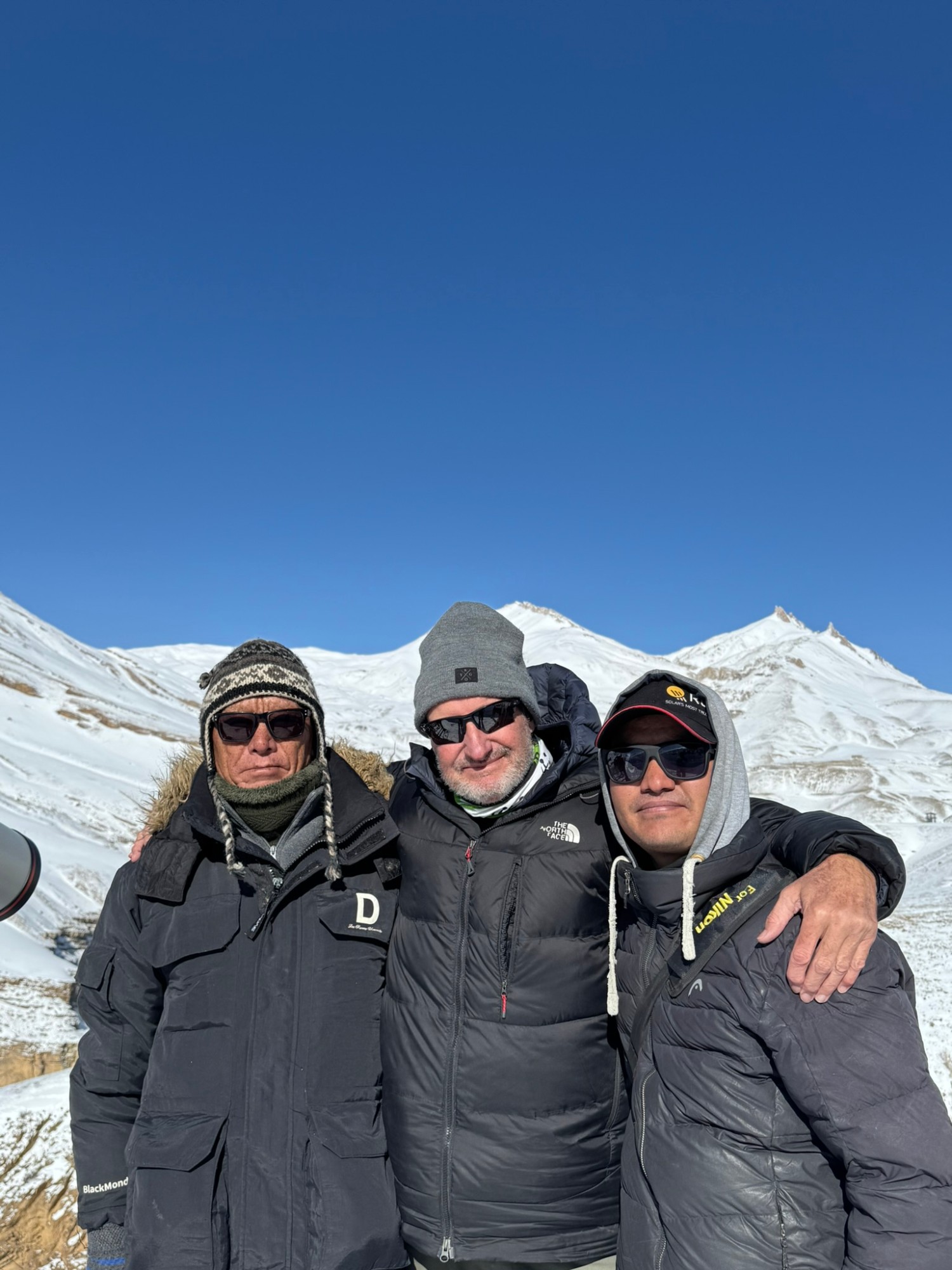 Guest with local spotter and guide